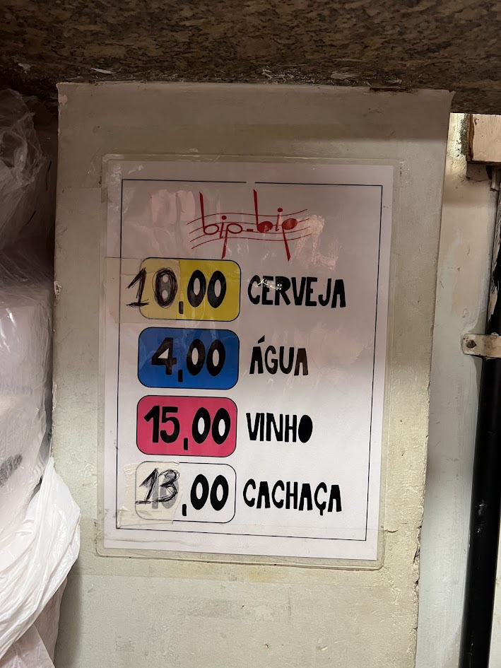 O que fazer (sozinha) no Rio de Janeiro - Walking tour em Ipanema e Copacabana - Bar Bip Bip Cardápio